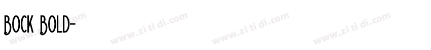 Bock Bold字体转换